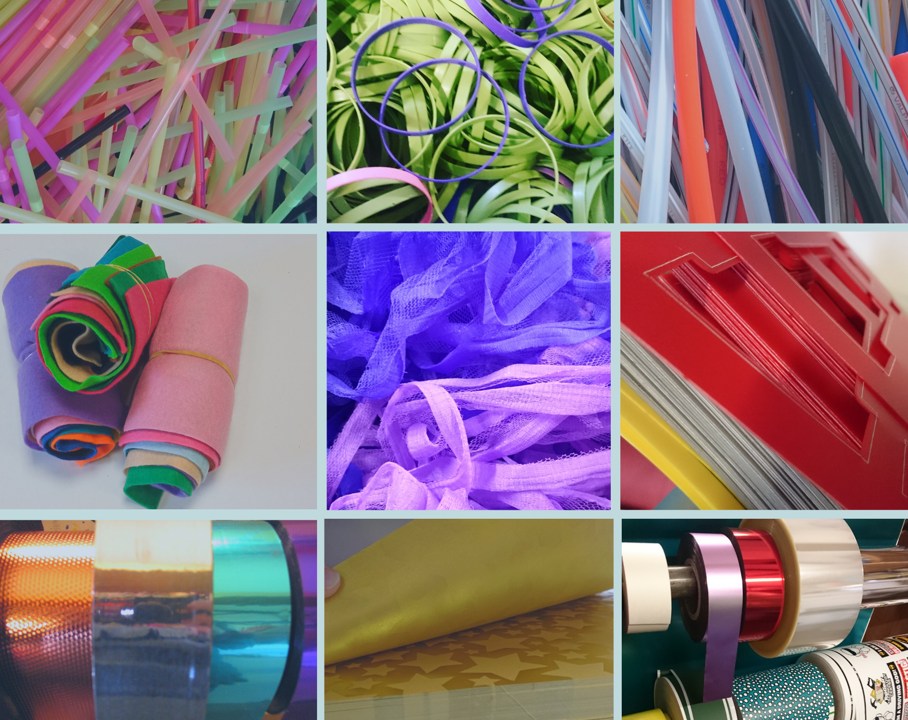 Variety of art and craft materials collected from businesses by Exeter Scrapstore. Reclaim your creative edge!